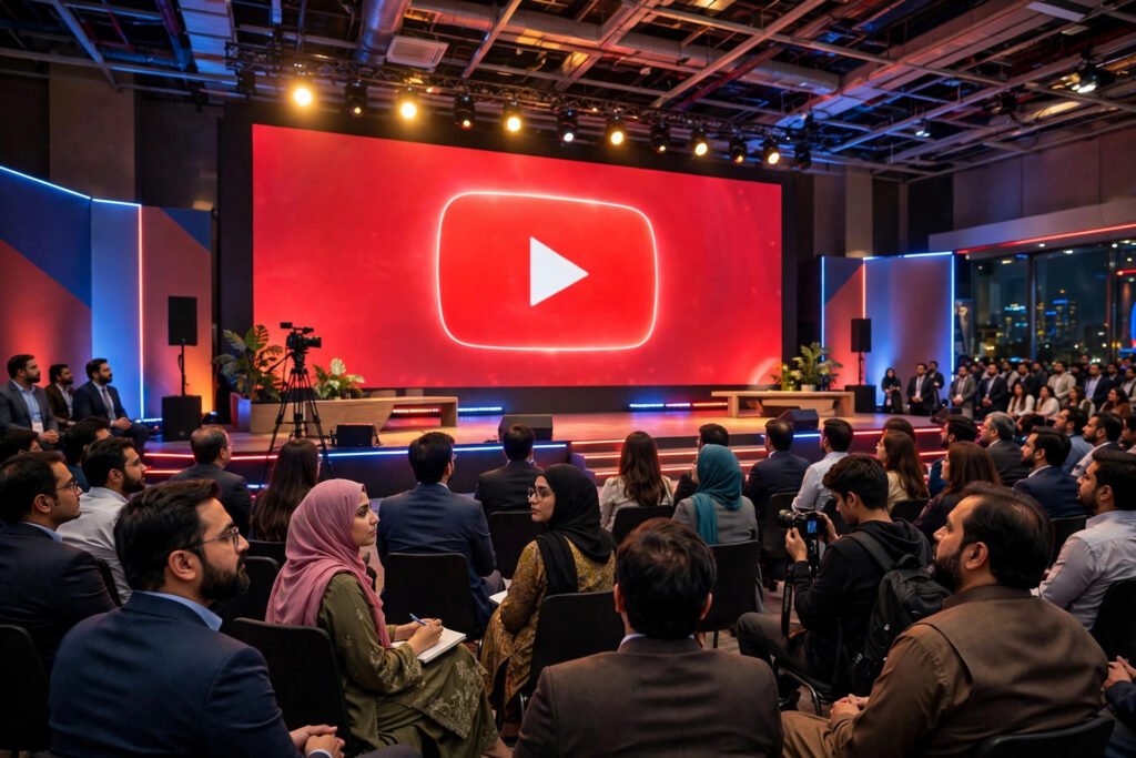 Google YouTube Festival Pakistan 2026 — creators and brands at a YouTube event in Karachi and Lahore